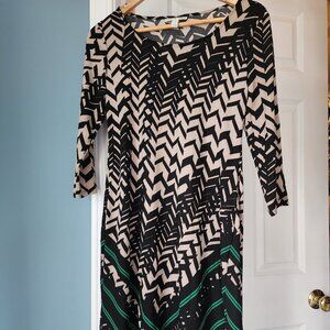 Dana Buchman size small long sleeve MIDI dress